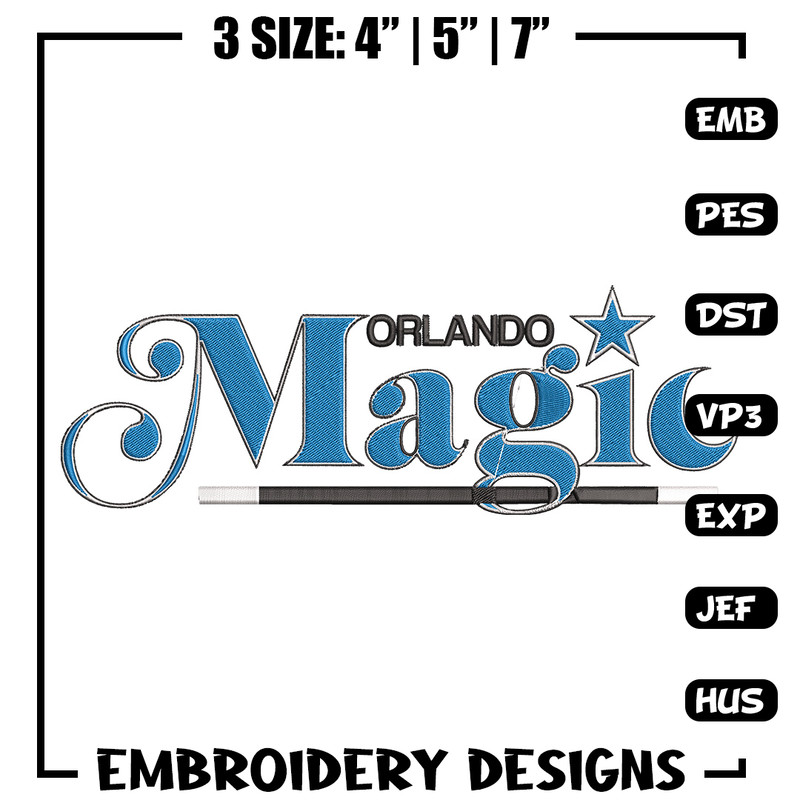Orlando Magic logo embroidery design, NBA embroidery, Sport embroidery, Embroidery design, Logo sport embroidery..jpg
