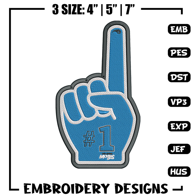 Orlando Magic no 1 embroidery design, NBA embroidery, Sport embroidery, Embroidery design,Logo sport embroidery.jpg