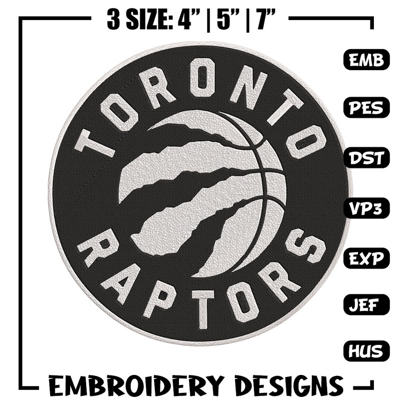 Toronto Raptors logo embroidery design,NBA embroidery, Sport embroidery, Embroidery design, Logo sport embroidery.jpg