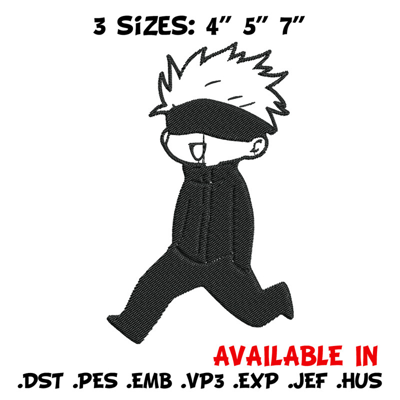 Gojo funny Embroidery Design, Jujutsu Embroidery, Embroidery File, Anime Embroidery, Anime shirt, Digital download.jpg