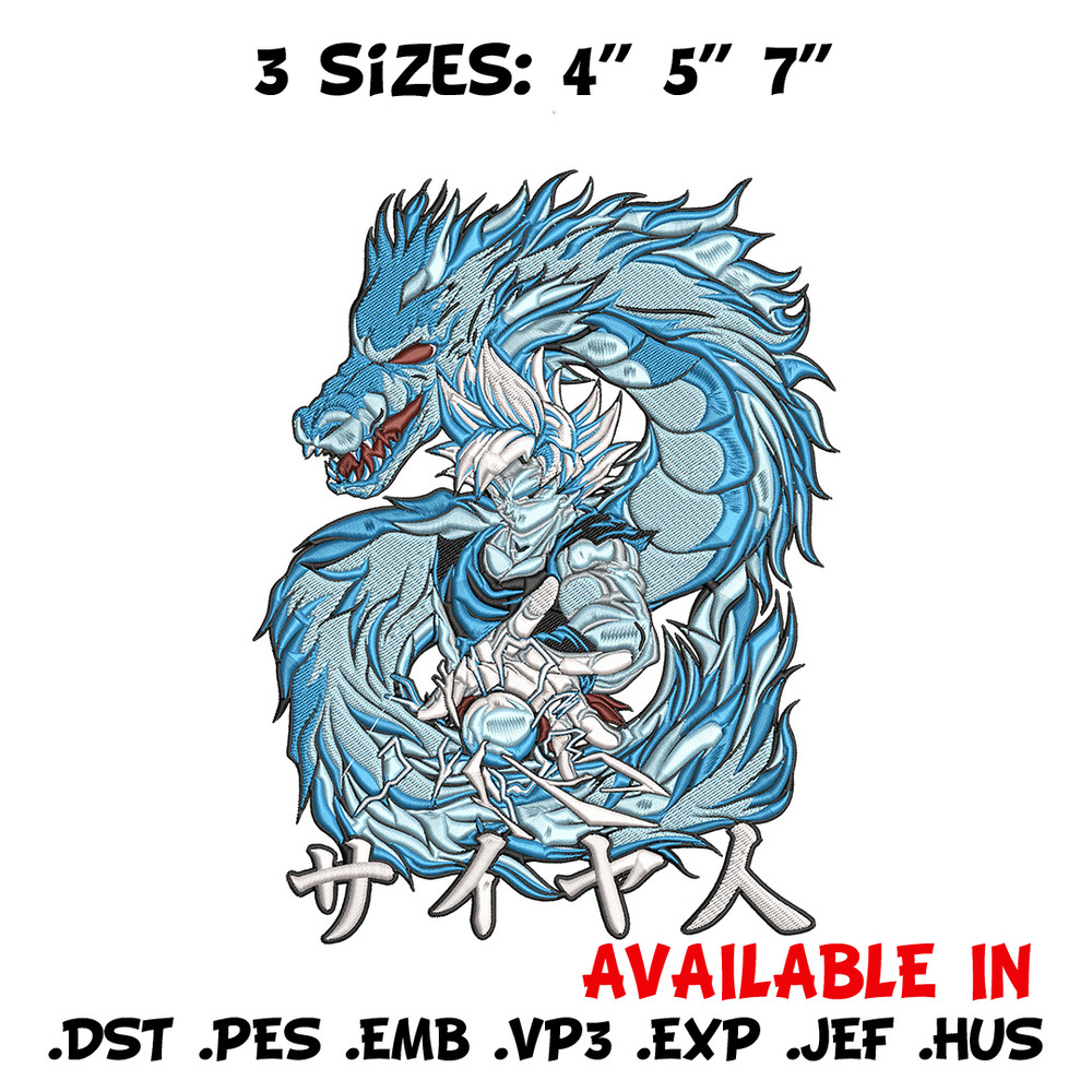 Goku dragon Embroidery Design, Dragonball Embroidery, Embroidery File, Anime Embroidery, Anime shirt, Digital download.jpg