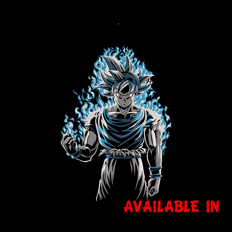 Goku ultra Embroidery Design, Dragonball Embroidery, Embroidery File, Anime Embroidery, Anime shirt, Digital download.jpg