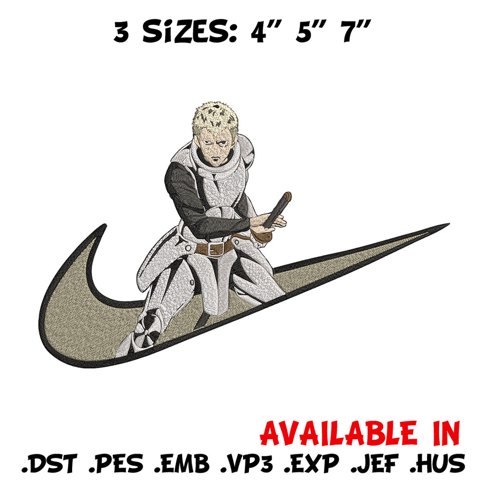 Iaian x nike Embroidery Design, One punch man Embroidery, Embroidery File, Nike Embroidery, Anime shirt,Digital download.jpg