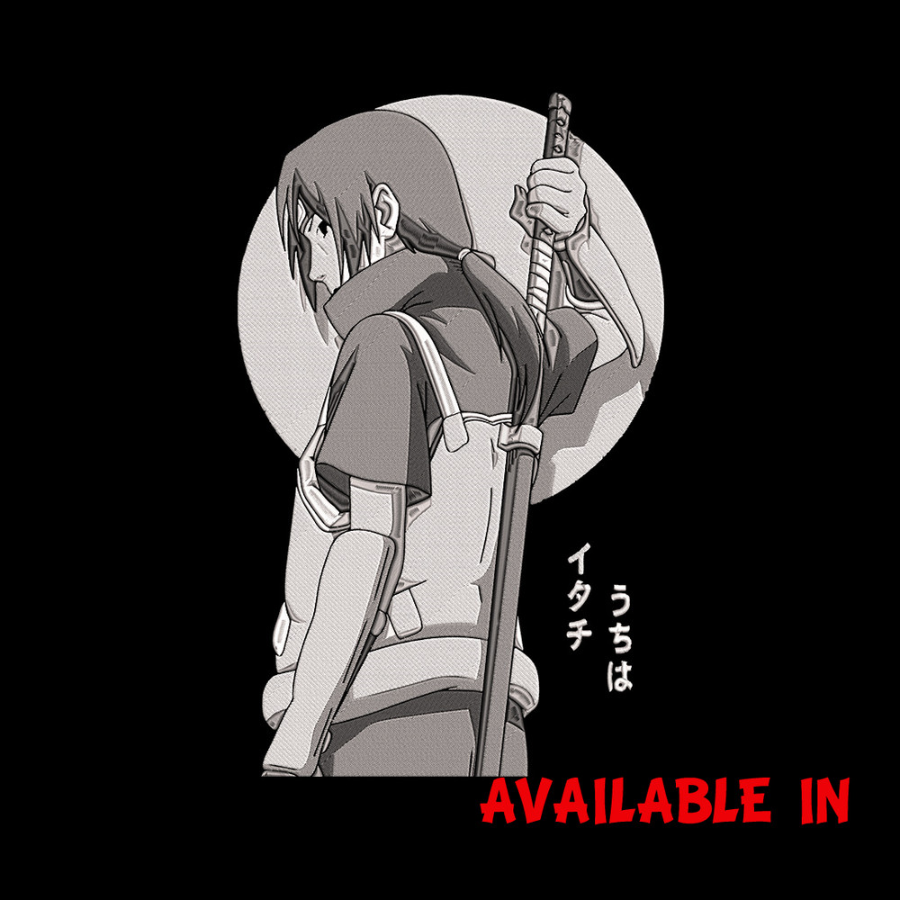 Itachi ninja Embroidery Design, Naruto Embroidery, Embroidery File, Anime Embroidery, Anime shirt, Digital download.jpg