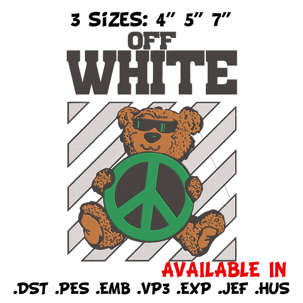 Off white Embroidery Design, Bear Embroidery, Embroidery File, Anime Embroidery, Anime shirt, Digital download.jpg