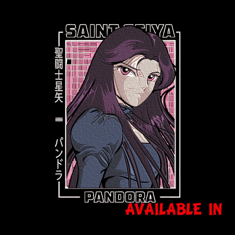 Pandora poster Embroidery Design, Saint Seiya Embroidery, Embroidery File, Anime Embroidery,Anime shirt,Digital download.jpg