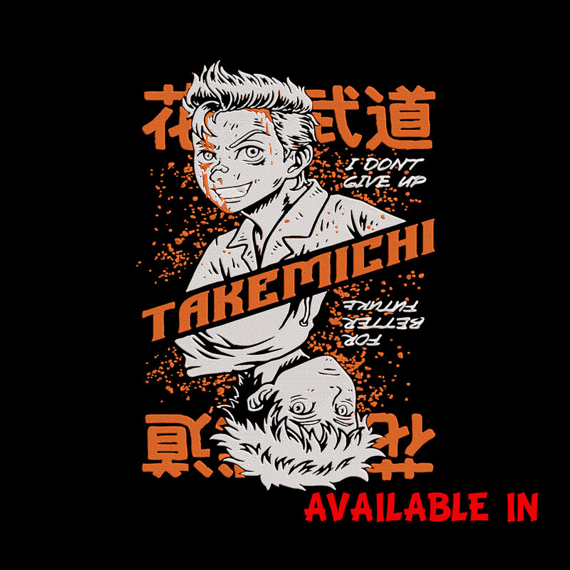 Takemichi poster Embroidery Design, Tokyo revengers Embroidery, Embroidery File, Anime Embroidery, Digital download.jpg