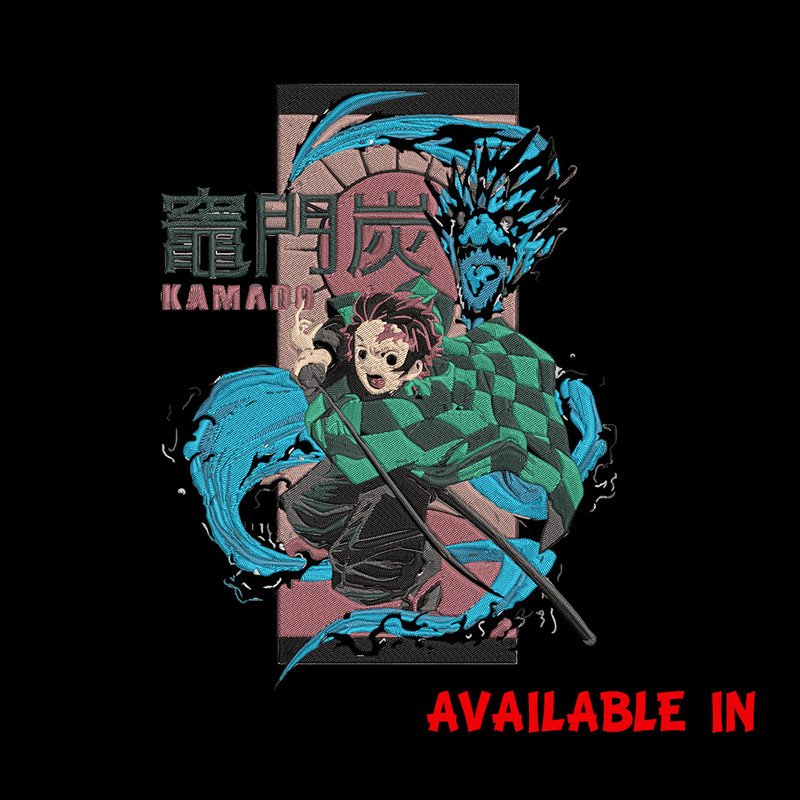 Tanjiro kamado Embroidery Design,Demon slayer Embroidery,Embroidery File, Anime Embroidery,Anime shirt, Digital download.jpg