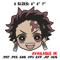 Tanjiro sticker Embroidery Design, Demon slayer Embroidery, Embroidery File, Anime Embroidery, Digital download.jpg
