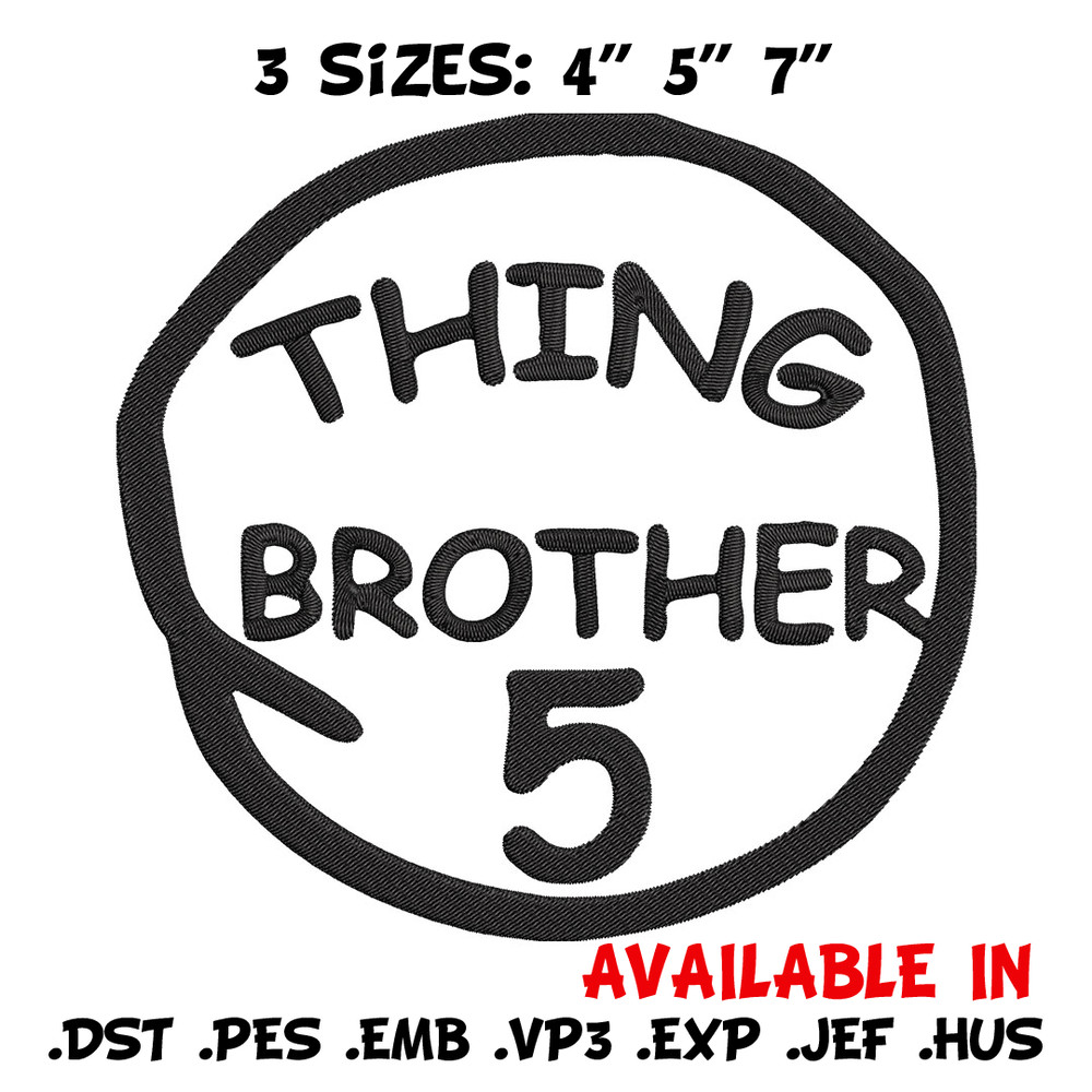 Thing Brother 5 Embroidery Design, Embroidery File, logo Embroidery, logo shirt, Embroidery design, Digital download..jpg