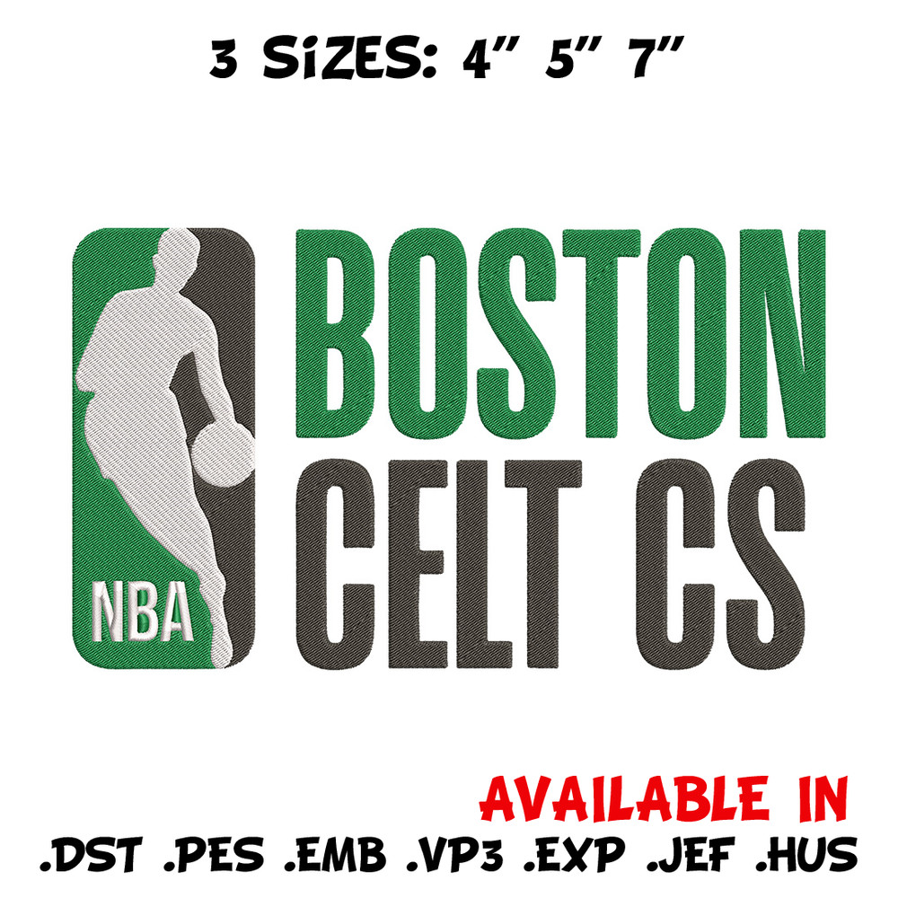 Boston Celtics logo embroidery design, NBA embroidery, Sport embroidery, Logo sport embroidery, Embroidery design..jpg