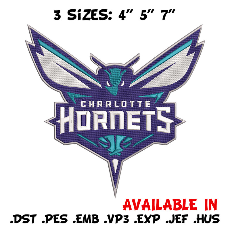 Charlotte Hornets logo embroidery design, NBA embroidery, Sport embroidery, Embroidery design,Logo sport embroidery.jpg