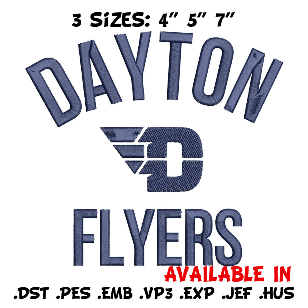 Dayton Flyers logo embroidery design, Basketball embroidery, Sport embroidery, logo sport embroidery, Embroidery design.jpg
