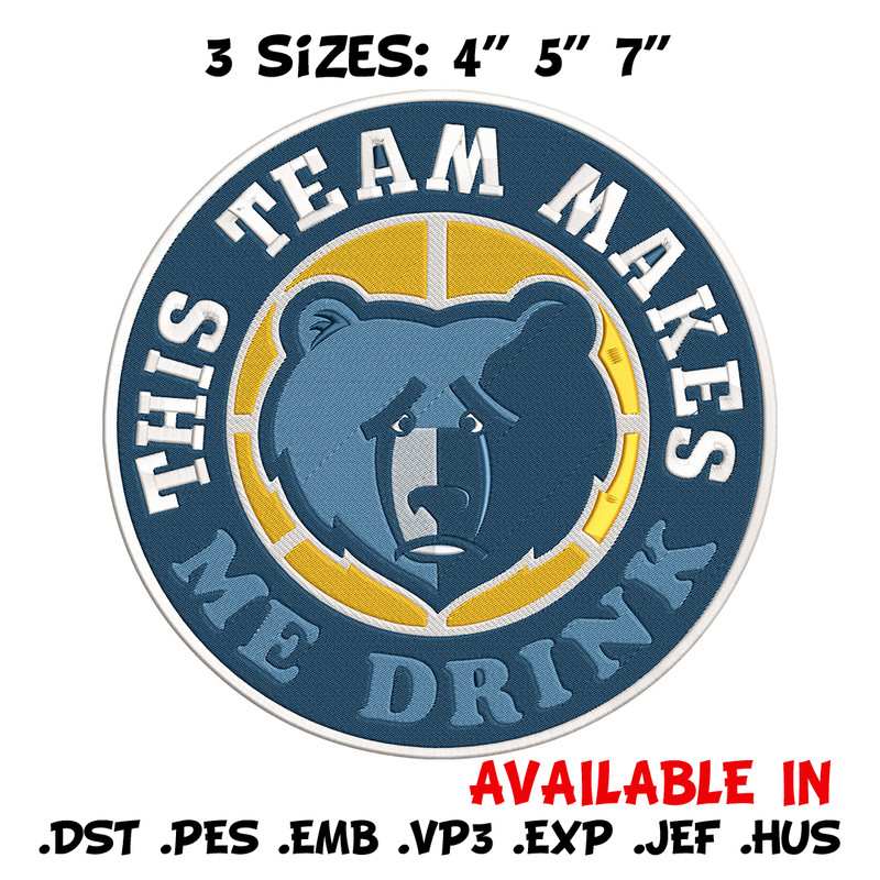 Memphis Grizzlies design embroidery design, NBA embroidery,Sport embroidery, Embroidery design,Logo sport embroidery.jpg