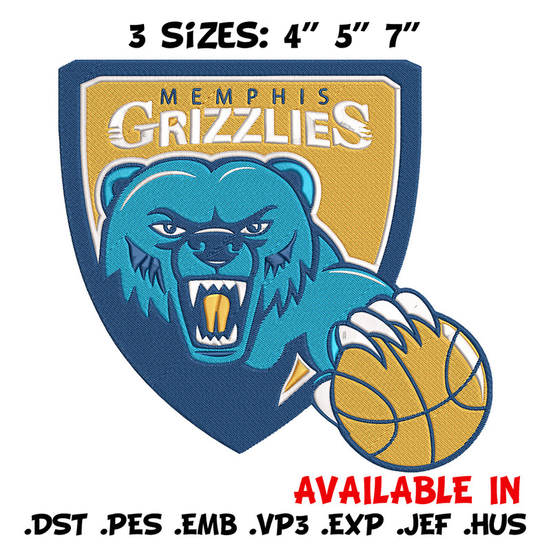 Memphis Grizzlies logo embroidery design, NBA embroidery,Sport embroidery, Embroidery design, Logo sport embroidery.jpg