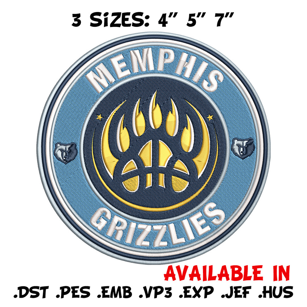 Memphis Grizzlies logo embroidery design, NBA embroidery,Sport embroidery,Embroidery design, Logo sport embroidery.jpg