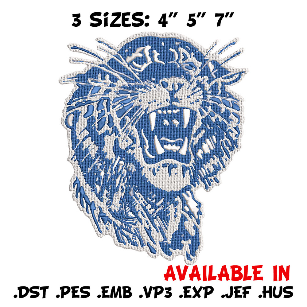 Memphis Tigers logo embroidery design, Logo embroidery, Sport embroidery, logo sport embroidery, Embroidery design.jpg