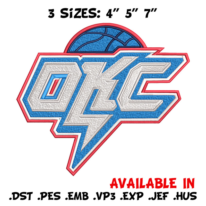 Oklahoma City Thunder logo embroidery design, NBA embroidery, Sport embroidery, Embroidery design, Logo sport embroidery.jpg