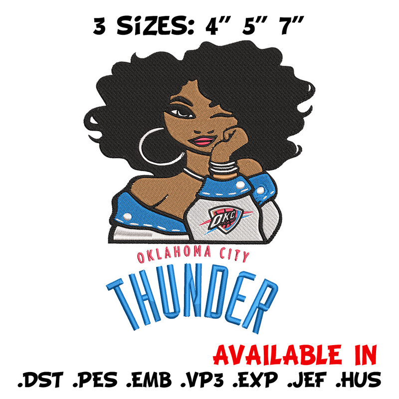 Oklahoma Thunder girl embroidery design, NBA embroidery, Sport embroidery, Embroidery design, Logo sport embroidery..jpg