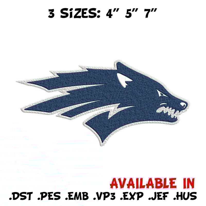 University Nevada logo embroidery design, NCAA embroidery, Embroidery design, Logo sport embroidery, Sport embroidery..jpg