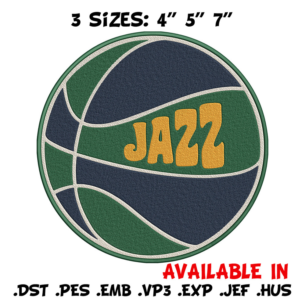 Utah Jazz logo embroidery design, NBA embroidery, Sport embroidery,Embroidery design,Logo sport embroidery..jpg