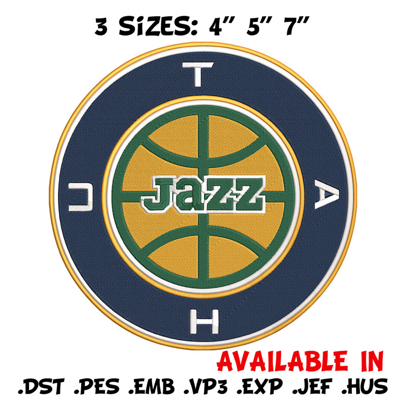 Utah Jazz logo embroidery design, NBA embroidery, Sport embroidery,Embroidery design,Logo sport embroidery.jpg