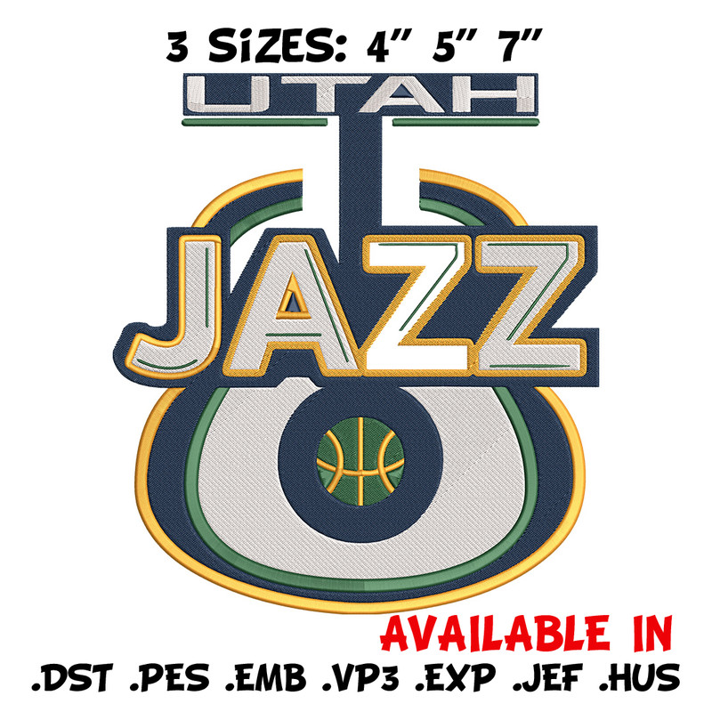 Utah Jazz logo embroidery design, NBA embroidery,Sport embroidery,Embroidery design, Logo sport embroidery.jpg