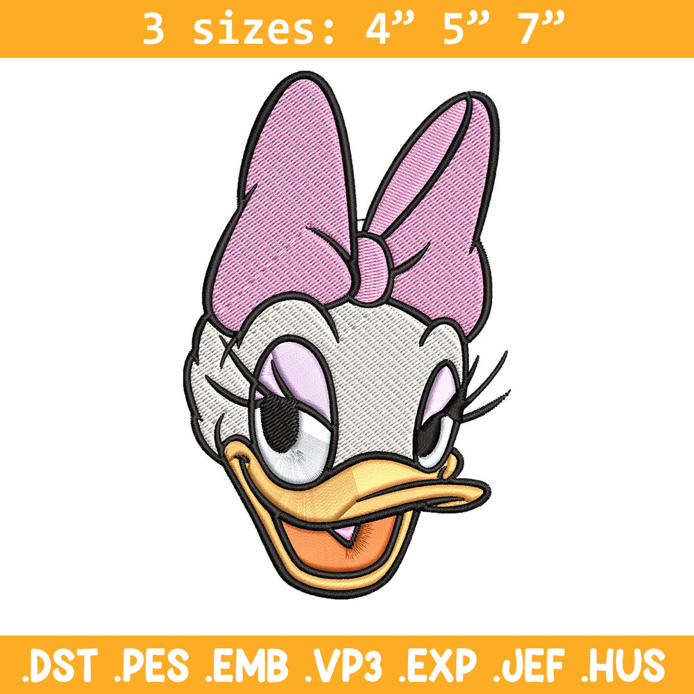Daisy Duck Embroidery Design, Disney Embroidery, Embroidery design, cartoon shirt, Embroidery File, Digital download..jpg