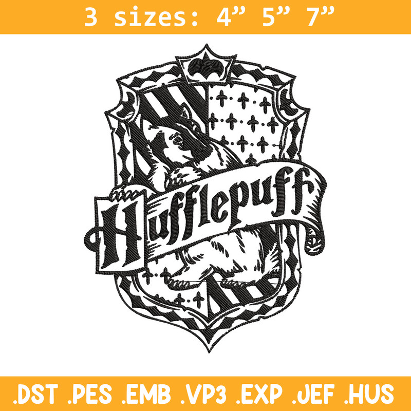 Hufflepuff Embroidery Design, logo Embroidery, Embroidery File, logo shirt, Embroidery design, Digital download..jpg