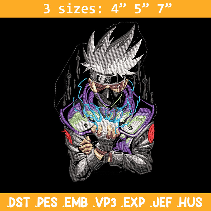 Kakashi Poster Embroidery Design, Naruto Embroidery, Embroidery File, Anime Embroidery,Anime shirt, Digital download.jpg