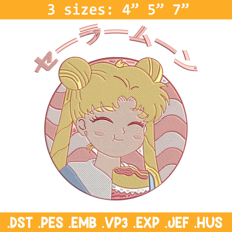 Sailor chibi Embroidery Design,Sailor moon Embroidery, Embroidery File, Anime Embroidery, Anime shirt, Digital download.jpg