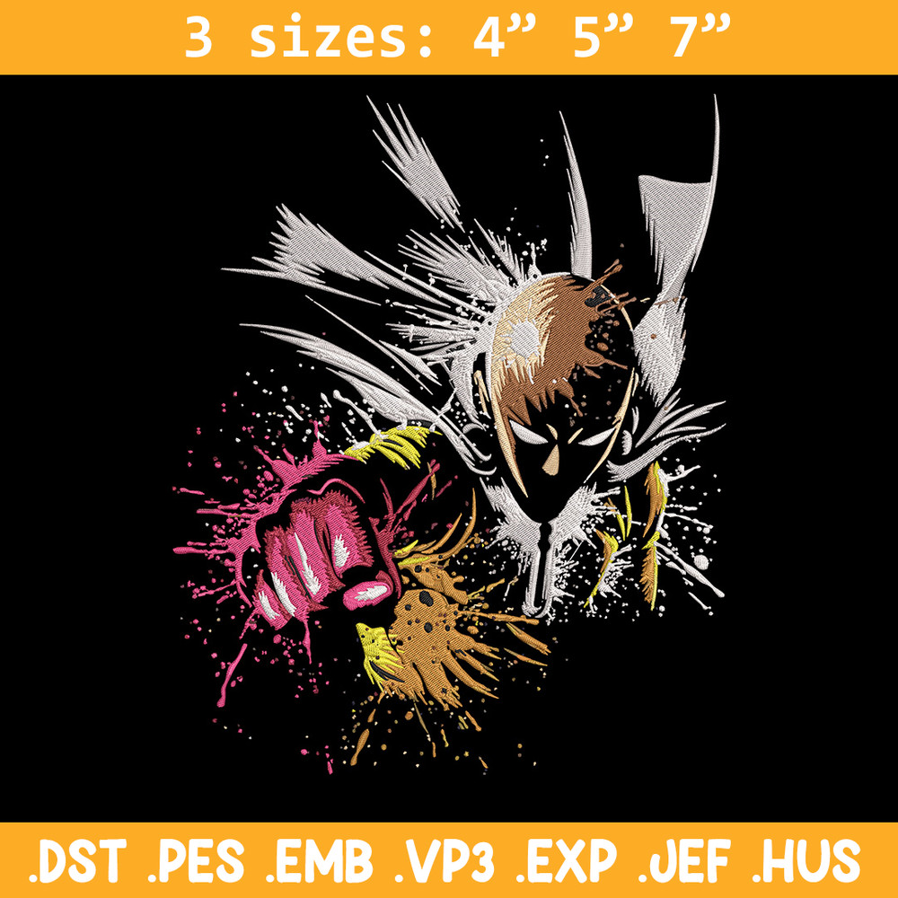 Saitama punch Embroidery Design, One punch man Embroidery,Embroidery File, Anime Embroidery,Anime shirt,Digital download.jpg