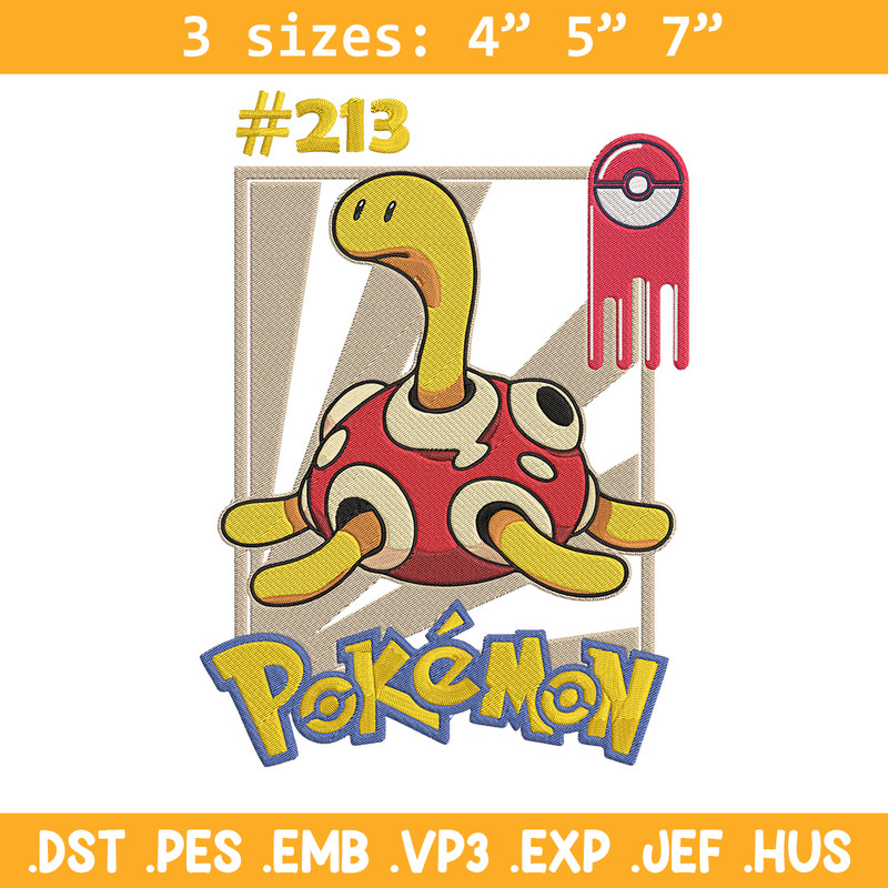 Shuckle Embroidery Design, Pokemon Embroidery, Embroidery File, Anime Embroidery, Anime shirt, Digital download..jpg
