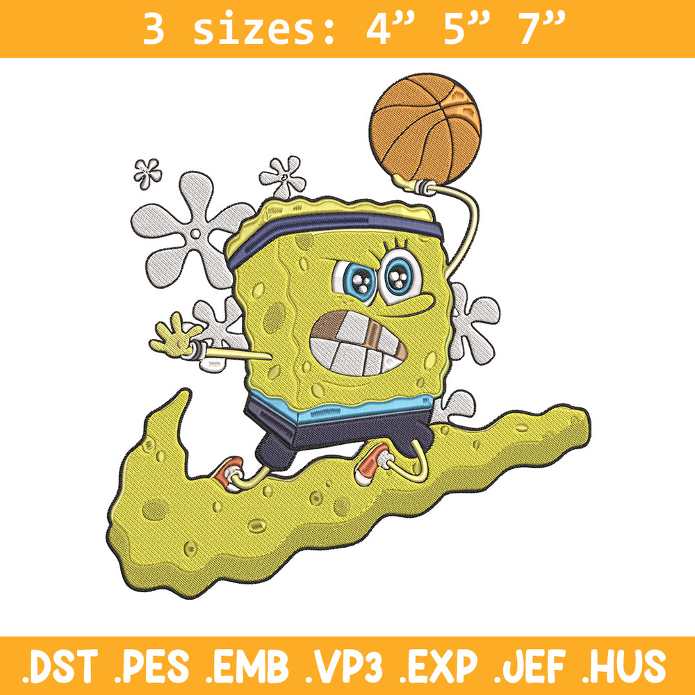Spongebob nike Embroidery Design, Spongebob Embroidery, Embroidery File, Nike Embroidery, Anime shirt, Digital download.jpg