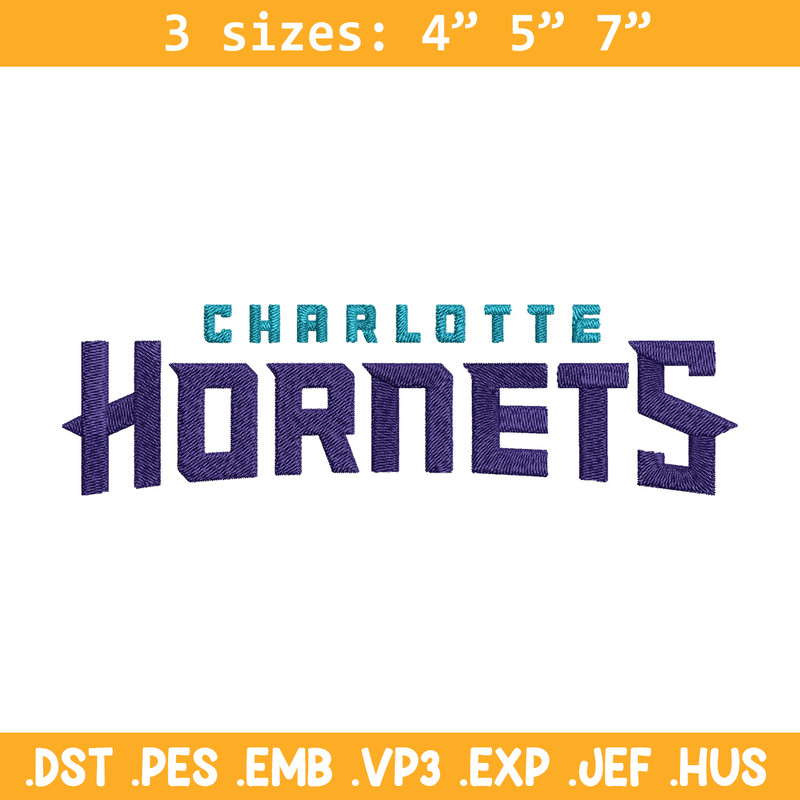 Charlotte Hornets logo embroidery design,NBA embroidery, Sport embroidery, Embroidery design,Logo sport embroidery.jpg