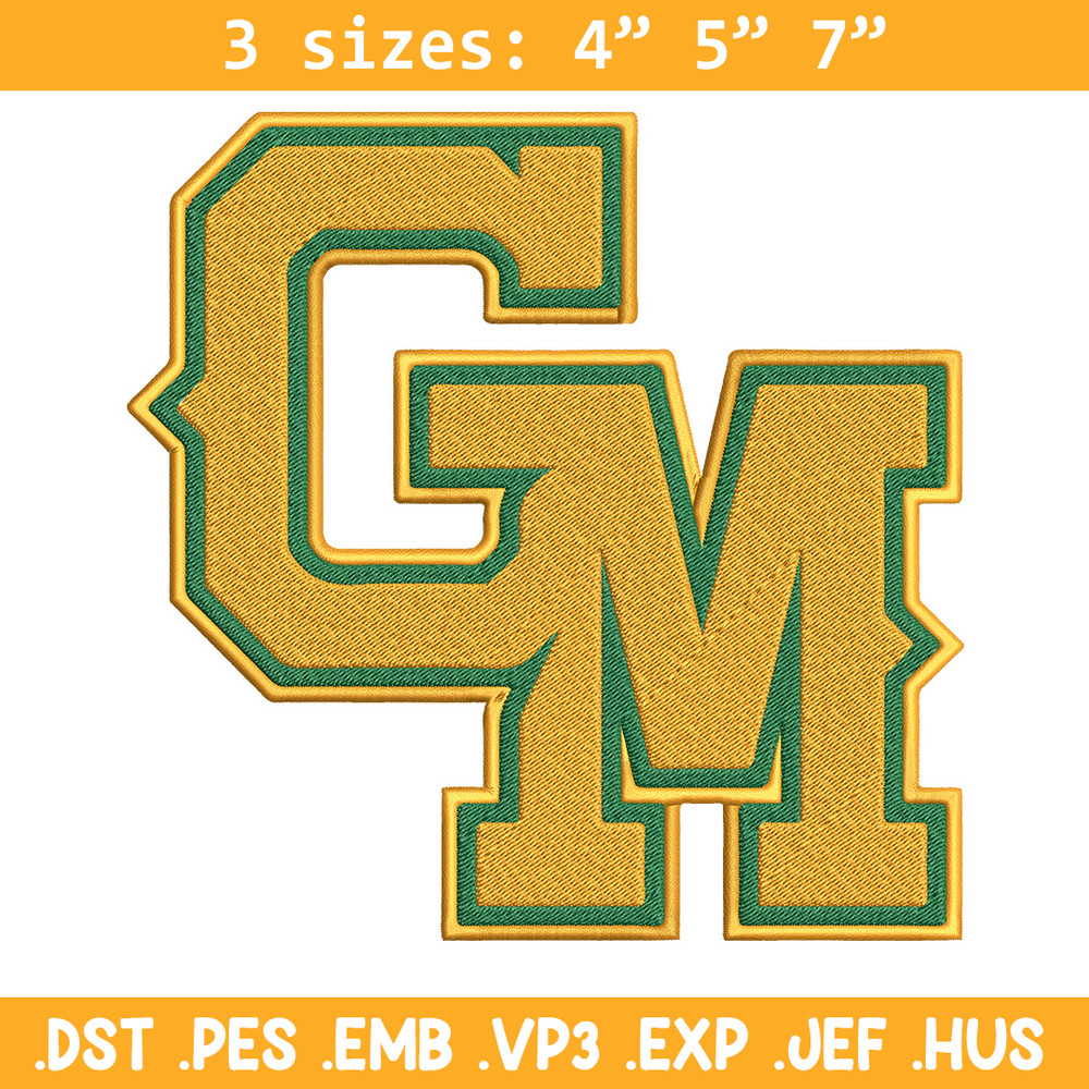 George Mason embroidery design, Baseball embroidery, Sport embroidery, logo sport embroidery, Embroidery design.jpg