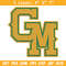 George Mason embroidery design, Baseball embroidery, Sport embroidery, logo sport embroidery, Embroidery design.jpg