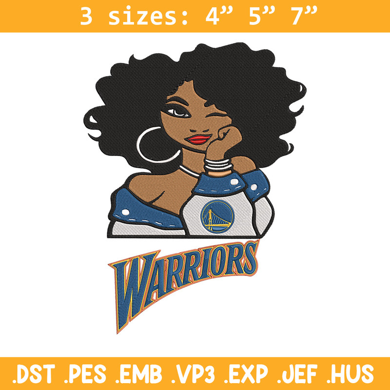 Golden State Warriors girl embroidery design, NBA embroidery,Sport embroidery, Embroidery design,Logo sport embroidery.jpg