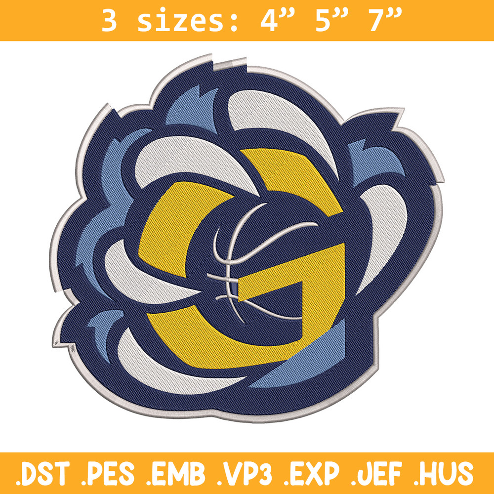 Memphis Grizzlies design embroidery design, NBA embroidery, Sport embroidery, Embroidery design,Logo sport embroidery.jpg