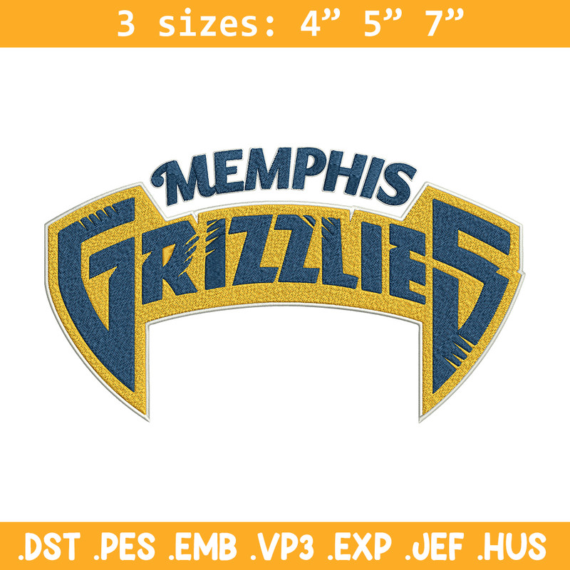 Memphis Grizzlies logo embroidery design, NBA embroidery, Sport embroidery,Embroidery design, Logo sport embroidery.jpg