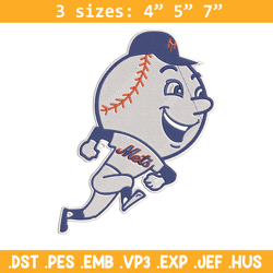 New York Mets mascot embroidery design, MLB embroidery, Sport embroidery,Logo sport embroidery,Embroidery design