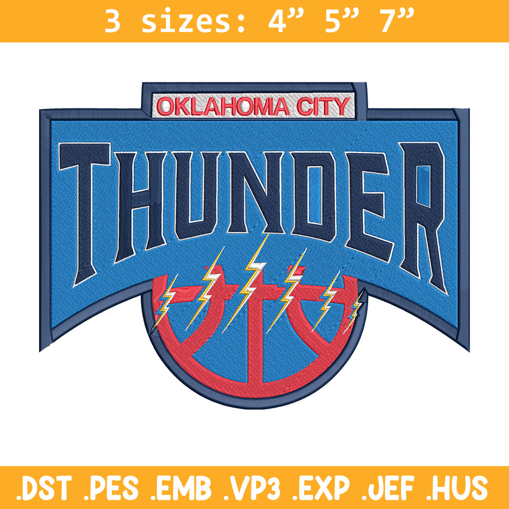 Oklahoma Thunder logo embroidery design,NBA embroidery,Sport embroidery, Embroidery design, Logo sport embroidery..jpg