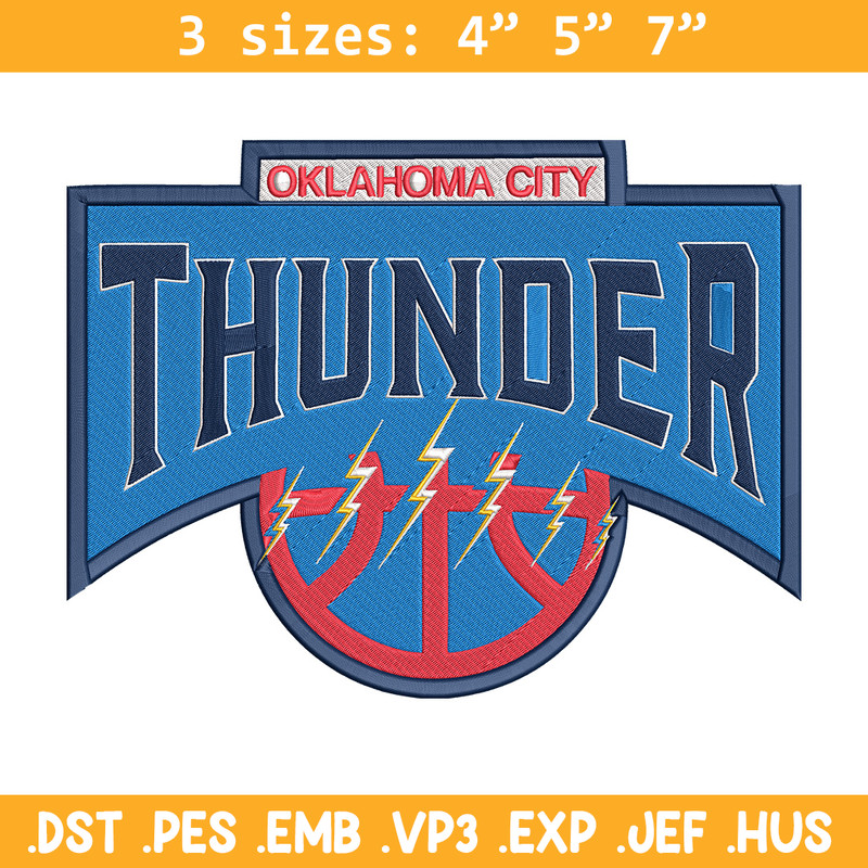 Oklahoma Thunder logo embroidery design,NBA embroidery,Sport embroidery, Embroidery design, Logo sport embroidery..jpg