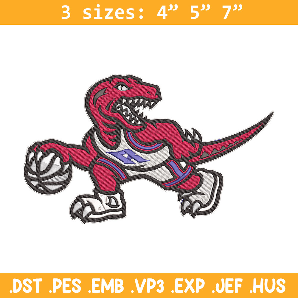 Toronto Raptors mascot embroidery design, NBA embroidery, Sport embroidery, Embroidery design, Logo sport embroidery.jpg