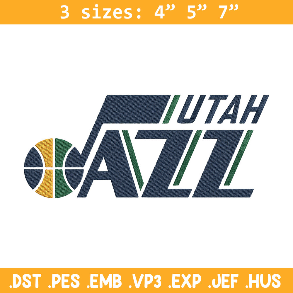 Utah Jazz logo embroidery design,NBA embroidery,Sport embroidery, Embroidery design, Logo sport embroidery..jpg