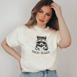 smut reader shirt | bookish raccoon shirt, trash reader romance goblincore fan, gift for book lover, funny bookish tee