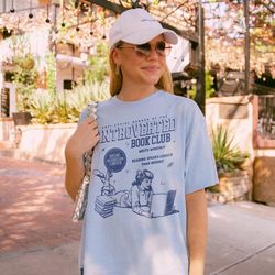 introverted book club shirt | anti-social book club, dark romance reader gift bookish shirt vintage bookish gift