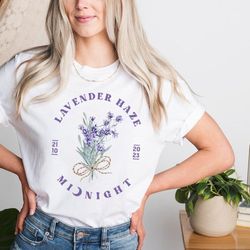 lavender haze shirt,midnights lavender shirt,concert shirt,fan shirt,lover merch tee,music shirt,floral ts merch