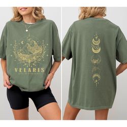 velaris acotar shirt comfort colors, velaris city of starlight, sjm merch shirt, the night court shirt, court of dreams