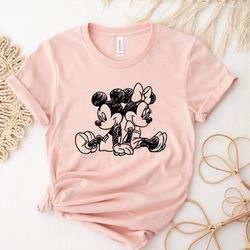 vintage mickey and minnie shirt, minnie mouse shirt, disney unisex shirt, vintage mickey shirt, mickey ears shirt